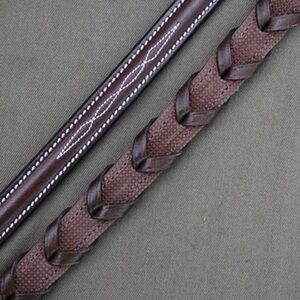 Red Barn rubber lined laced reins 54” used